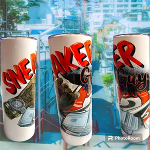 Sneaker guy tumbler,stainless steel tumbler,tumblers for guys,guy gifts,money tumbler,sneaker tumbler,sublimated tumbler,customized tumbler,