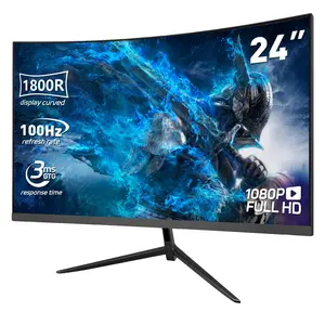 Neo 24” Curved Gaming Monitor – 100Hz FHD, 3ms, FreeSync, Subtle Curve, Eye-Care, Built-in Speakers, HDMI & DP, VESA Mount #TikTokShopBacktoSchool