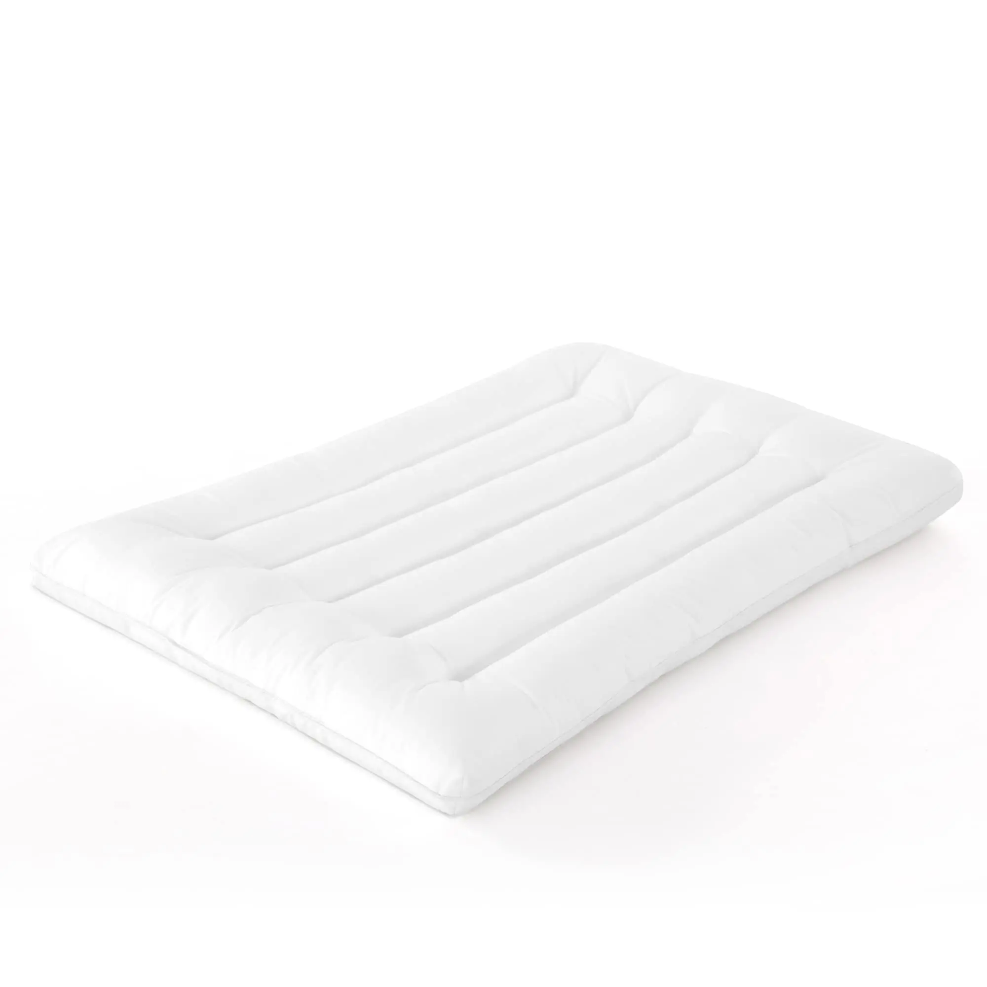 Ultra Thin Flat Pillow for Sleeping, Thin Pillow for Back Sleeper, Supportive Stomach Sleeping Pillow, Slim Bed Pillow, Machine Washable-Standard Size 18x26, White
