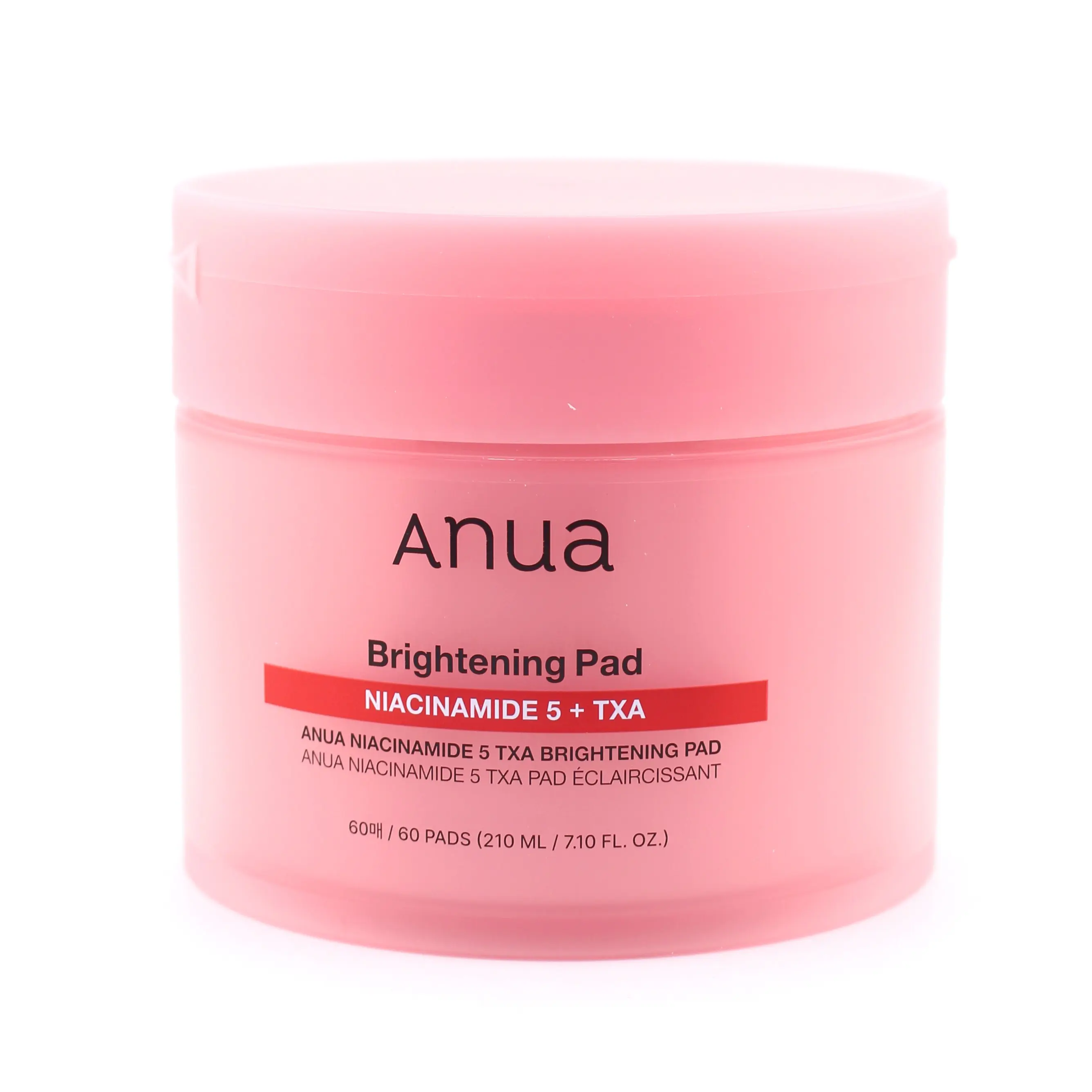 Anua Niacinamide 5-TXA Brightening Pad - 210ml (60ea), Gentle Daily Toner with Hydrate & Radiant Effects, Moisture-Boosting Skincare Cleanser