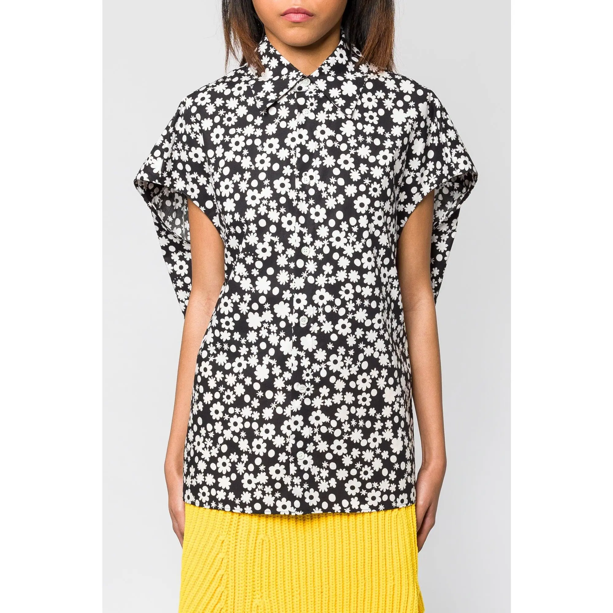 Marni Floral Pattern Collared Shirt