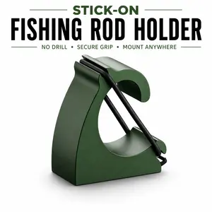 Stick-On Fishing Rod Holder – Heavy Duty Rod Mount for Truck, Boat & Garage Storage