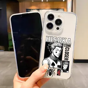 Hunter Hisoka Anime Phone Case Transparent For IPhone 17 16 15 14 13 12 11 PRO MAX PLUS Mini & Samsung Galaxy S26 S25 S24 S23 S22 S21 EDGE Ultra Plus FE Soft Skin-friendly Cover