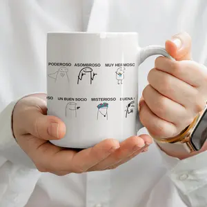 Taza Divertida "Guapo Poderoso Asombroso" - ¡Diseño Exclusivo de Canción Viral! Drinkware Mugs