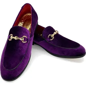 MHB Men's Velvet Shoes Casual Swallow Tail Shoes Glitter Fleece Shoe Fashion Slippers