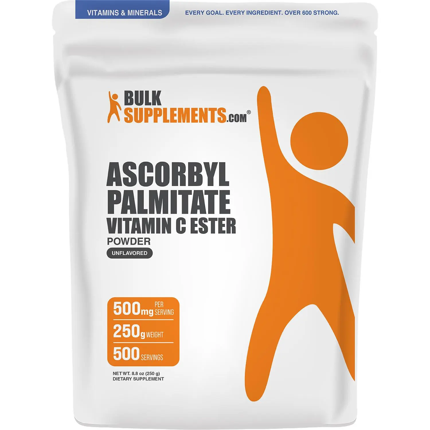 BulkSupplements Natural Ascorbyl Palmitate Vitamin C Ester Powder - Antioxidant Immune Support Vitamin Supplement - 250g, 500mg Per Serving, Sugar Free, Gluten Free