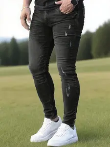 Men's stretch skinny jeans are fashionable, trendy, classic, versatile, lightweight and suitable for all seasons Casual Menswear