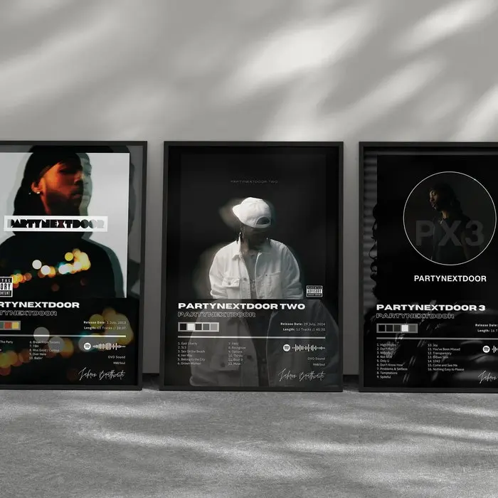 PartyNextDoor Music Album Posters Bundle - 3 Pack Set - Album Art Poster  - Wall Art - R&B Poster - Music  #7