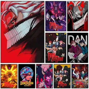 Anime Dan Da Dan Poster Sticky Wall Art Printing Waterproof Modern Aesthetic Home Living Bedroom Decor Trendy Room Decoration Gift Durable High Quality
