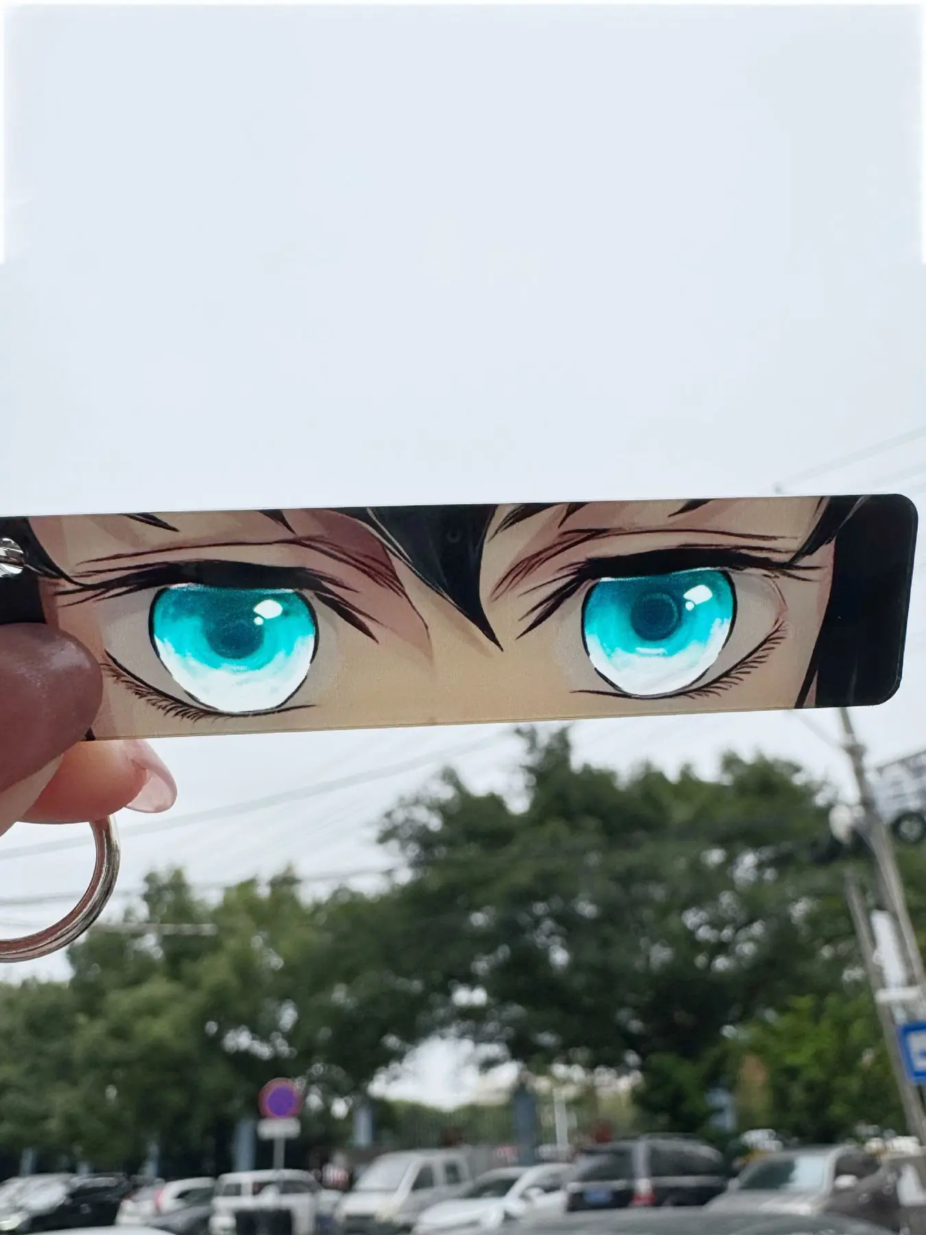 New Ghost Slayer Acrylic Glowing Cartoon Aesthetic Keychain Pendant, Anime Cosplay Accessory, Keychain Accessories, Perfect Gift for Fans, Collectible Charm, Keychain Jewelry