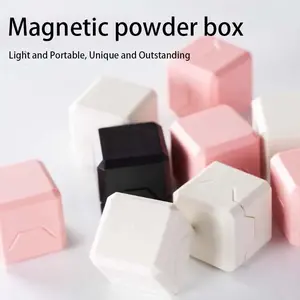 Magnetic Billiard Chalk Powder Box, Light and Portable Design, Strong Magnetic Closure, Multiple Colors Available, Ideal for Pool Players, Billiard Accessories