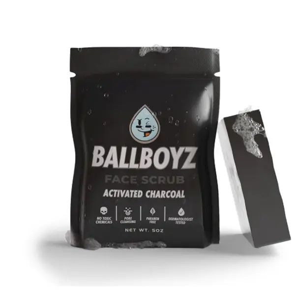 Ballboyz Honey & Clay Face Scrub with Oats for Teen Athletes - Gentle Daily Antibacterial Sensitive Exfoliant, Deep Cleans Sweat, Detoxes Skin, Unclogs Pores, Supports Repair for Cruelty-Free Acne-Prone Skin, Beauty Products, Skin Repair