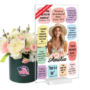 MIRACLE PRINTS Personalized Acrylic Sign with Bible Verses - Inspirational Gifts for Women - Christian Gifts for Women - Perfect for Birthday Gifts