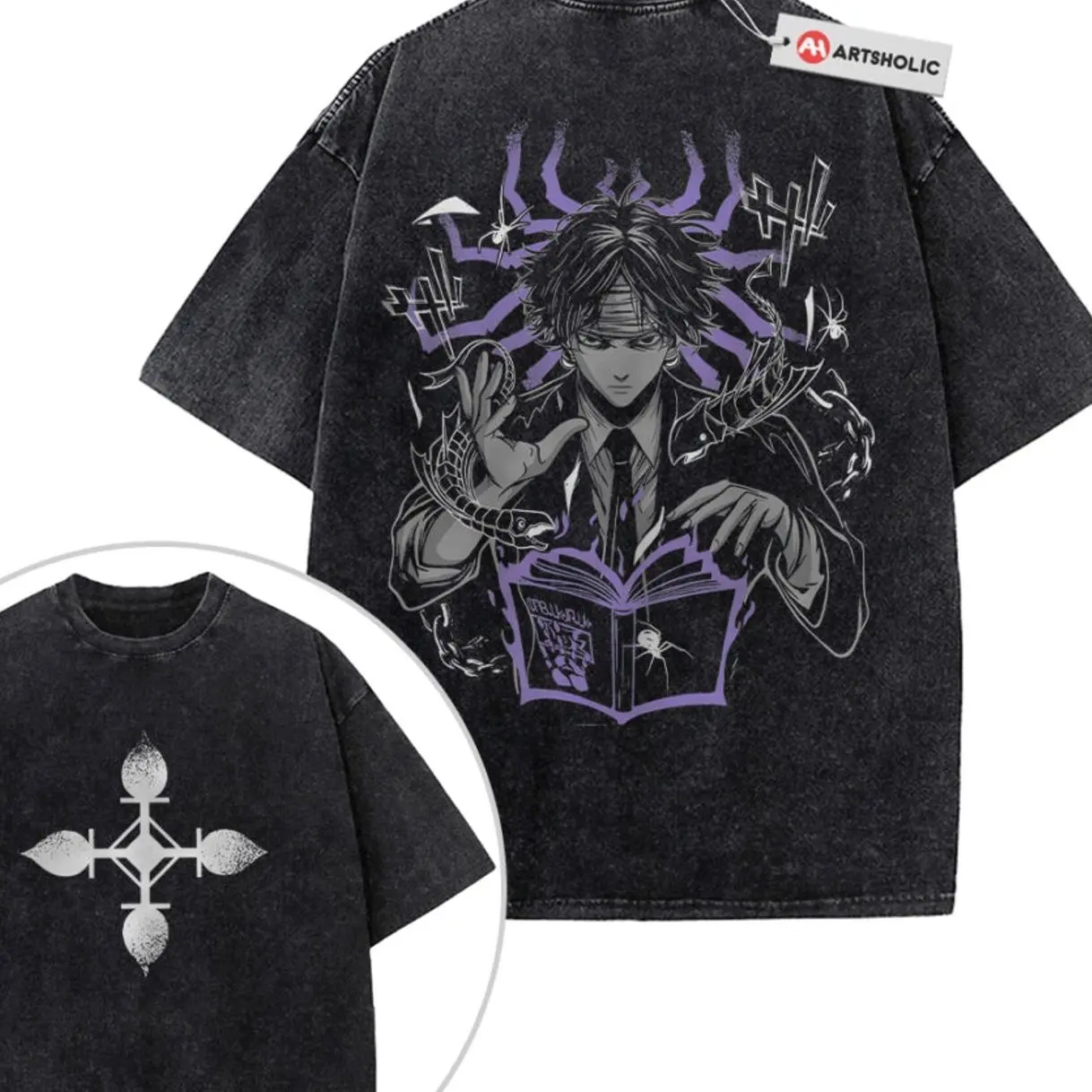 Chrollo Lucilfer Shirt, Hunter x Hunter Shirt, HxH Shirt, Anime Shirt, Vintage T-Shirt 2-Sided