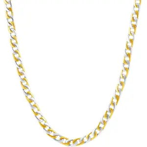 Men's Curb 14k Gold (30gram) or Platinum (56gram) 5mm Link Chain Necklace 20"