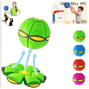 Kids Bouncing Ball, Magic Flying Saucer Deformable Ball, Super Elastic, Anti‑crushing & Anti‑drop, Interactive Entertainment Ball, Ideal for Parent‑child Interaction and Multiple Scenarios