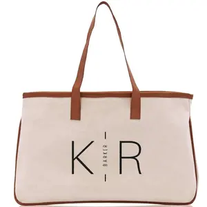 Personalized Canvas Tote Bag, Embroidered Initial, Bridesmaid Gift, Bag for Her