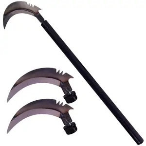 28" Hay Knife Cutter, Net Wrap and Cutter, Hay Bale Cutter, Farm Knife, Hay Cutting Knife, Cut Mesh Hay String,Tools for Landscaping, Flowerbeds and Nursery Stock, Black Carbon Steel.