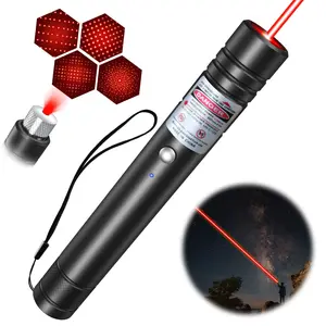 Red Laser Pointer High Power Laser Pointer Pen Long Range Tactical Flashlights USB Rechargeable Cat Toy