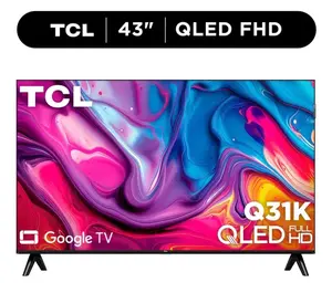 Televisor inteligente TCL QLED de 43" serie Q31K, resolución Full HD 1080p y Google TV – 43Q31K