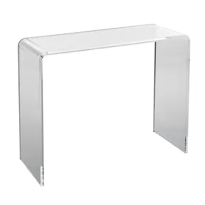 VEVOR Acrylic Console Table,  Clear Acrylic End Table, Transparent Acrylic Side Table 37.95x15x29.13 inch, for Foyer, Living Room, Dining Room