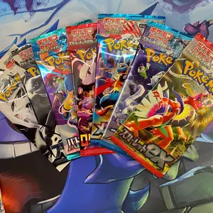River Run New 4 random packs  White Flare Black Bolt Battle Partners Team Rocket Mega Brave Snow Hazard Scarlet Violet EX Packs for Collectors