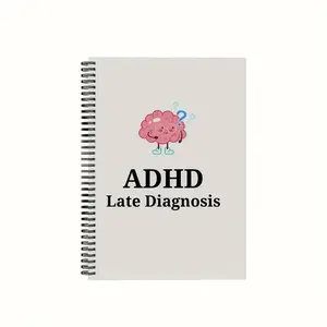 Personalized Adhd Planner for Adults, Customizable Notebook for Delayed Treatment, Daily Life Organization Tool, Spiral Notebook Journal