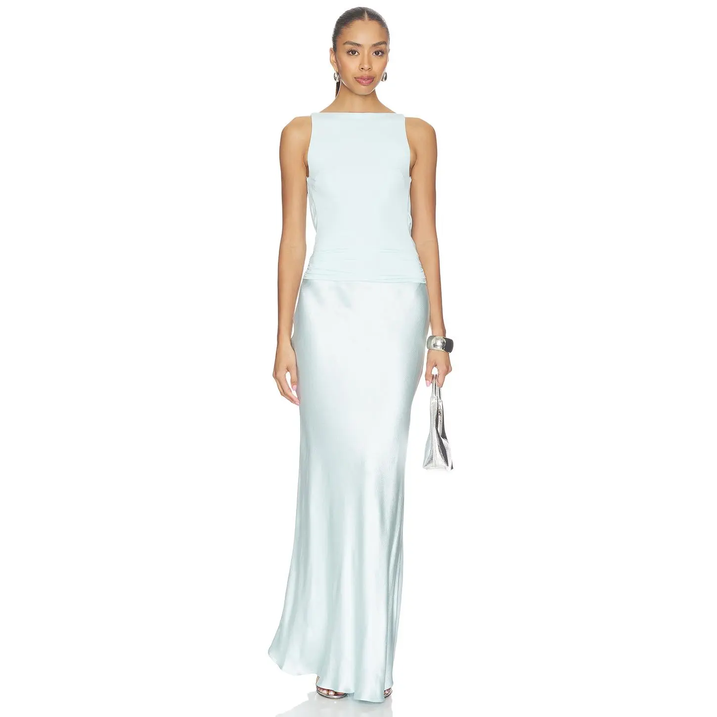 Bec + Bridge Mirabelle Cowl Maxi Dress in Arctic Blue