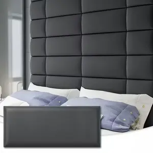 8pcs Tufted Headboard Wall Panels, 3D Soundproof Soft Padding, Detachable Reusable, Modern Vertical Design for Bedroom or Living Room Decor