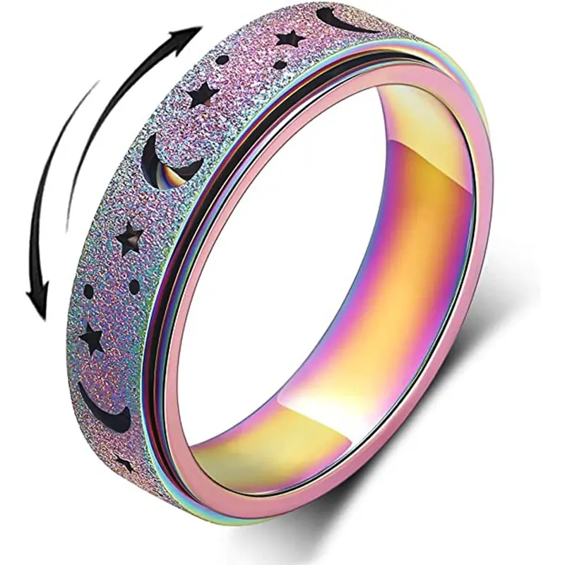 Color - Star and Moon Frosted - Rotating