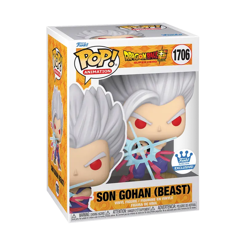 Funko Pop! Dragon Ball Super - Son Gohan (Beast) #1706 Exclusive (Sticker may vary) Collectible Pop Vinyl Figure