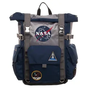 NASA Backpack Roll Top Built Up Laptop Bag
