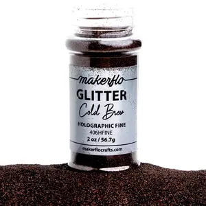 Makerflo Holographic Fine Glitter - Cold Brew