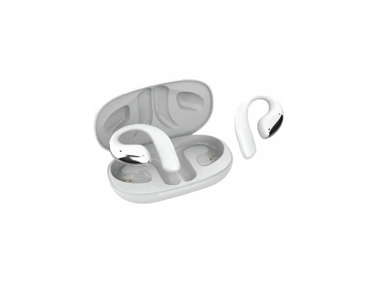 Adesso Xtream T6 Open-Ear Bluetooth Earbuds with Touch Screen Charging Case