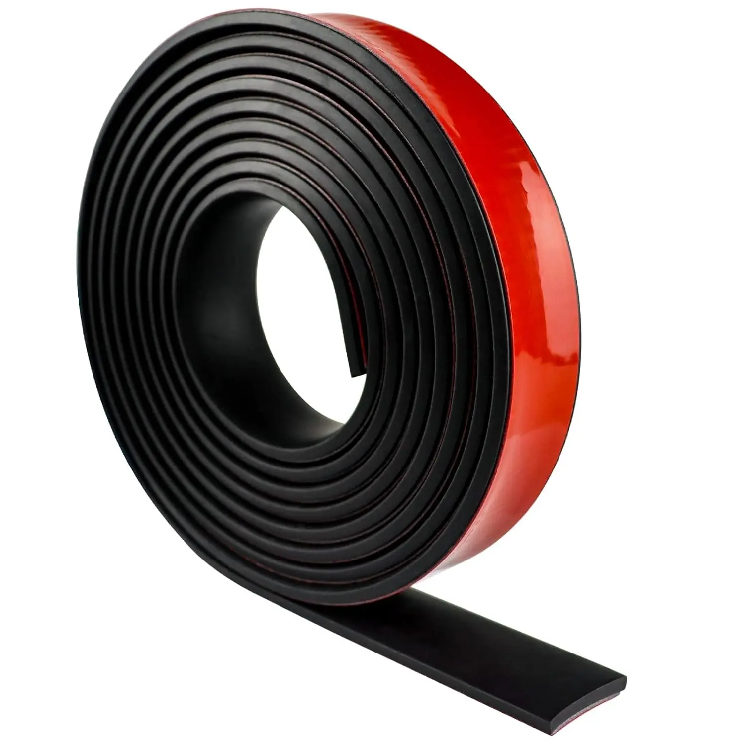 Neoprene Rubber Strips Self Adhesive Solid Rubber Sheets Rolls & Strips for DIY Gaskets Crafts Pads Seals Warehouse Flooring Adhesive Backing Neoprene Sheet (1" Wide x 1/5" Thick x 10' Long)