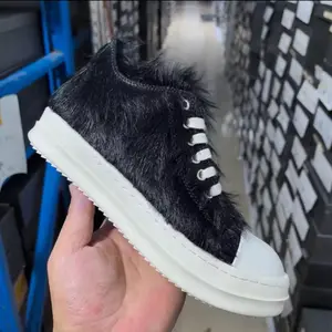 New Rick Owen Low Top Shoes Hairy