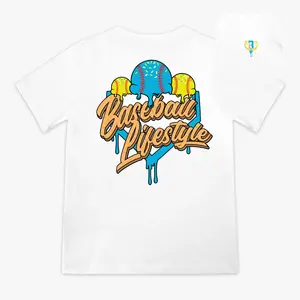 Baseball Boy Ice Cream Drip 2-Side Shirt, Baseball Shirt, Ice Cream Drip Tee, Baseball Lifestyle Tee, Baseball Summer Gift