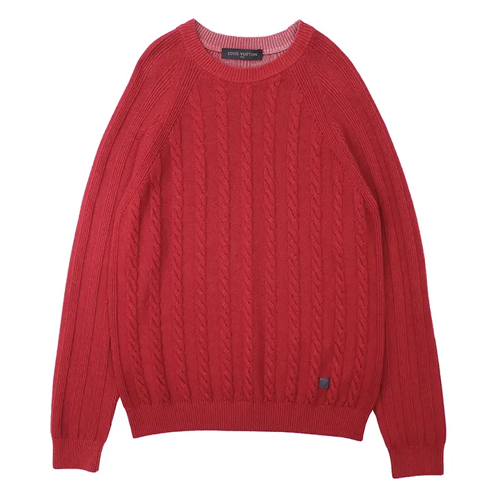 Pre-owned Louis Vuitton Wool Small Leather Goods Cashmere Sweater