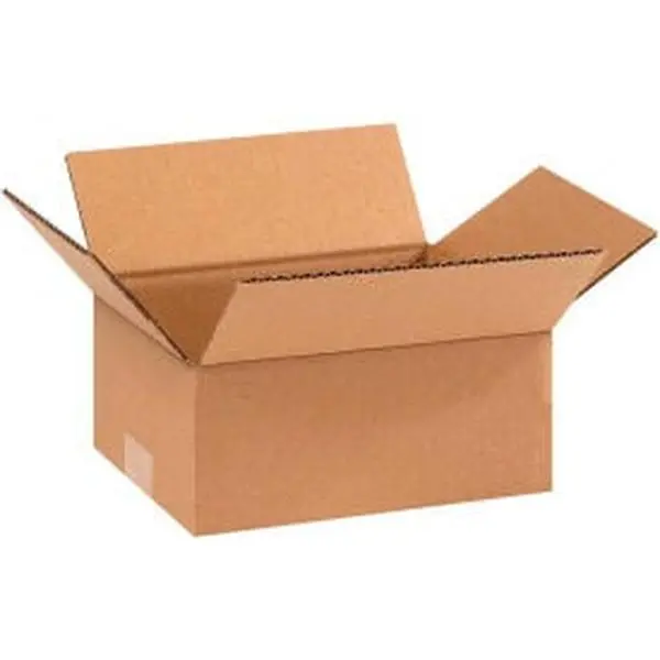 Kraft Corrugated Cardboard Boxes, Regular Slotted Recyclable, 9x7x4 in., 200#/ECT-32 Strength Standard, Pack of 25, Office Storage Supplies, Industrial