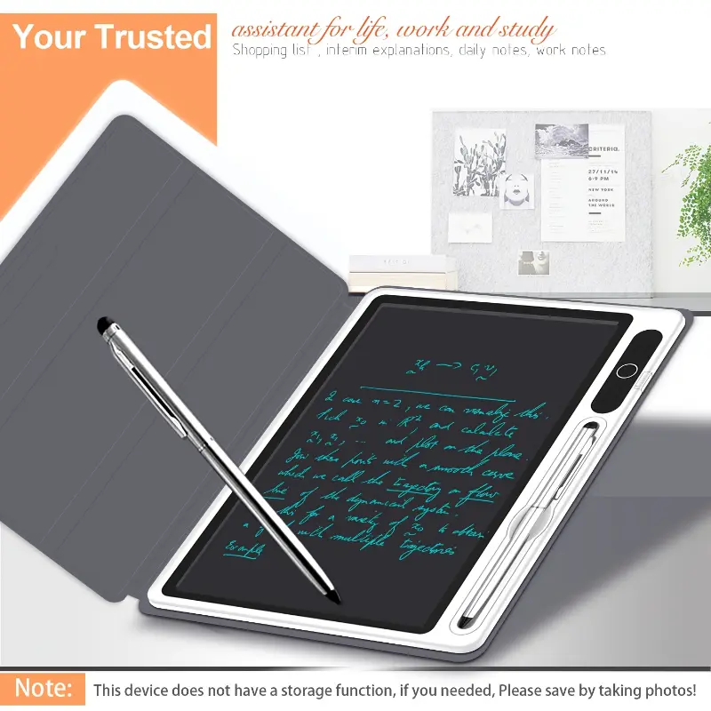 InnoreBorat Portable Writing Tablet with Stylus - Digital Drawing Pad, Electronic Whiteboard, ABS Material, Non-Rechargeable Battery, Ideal for Home, School, Festive Gift (Tablet + Pen), Graphics Drawing Tablet