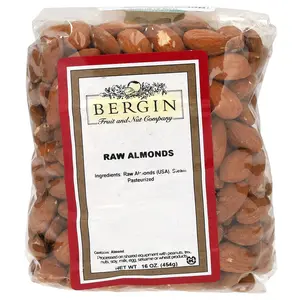 Bergin Fruit and Nut Company Raw Almonds, 16 oz (454 g)