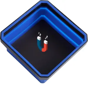 Portable Foldable Magnetic Parts Tray, Magnetic Tool Tray for Small Parts, Screw and Tools, Durable Magnetic Tray, Tool Organizer, Tool Storage, Tool Storage Container