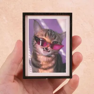 Funny Cat Refrigerator Magnet, Fun Cat Fridge Magnet, Nice Home Decor Gift, Unique Kitchen Accessory, Cute Animal Decoration, Decorative Kitty Magnetic Back