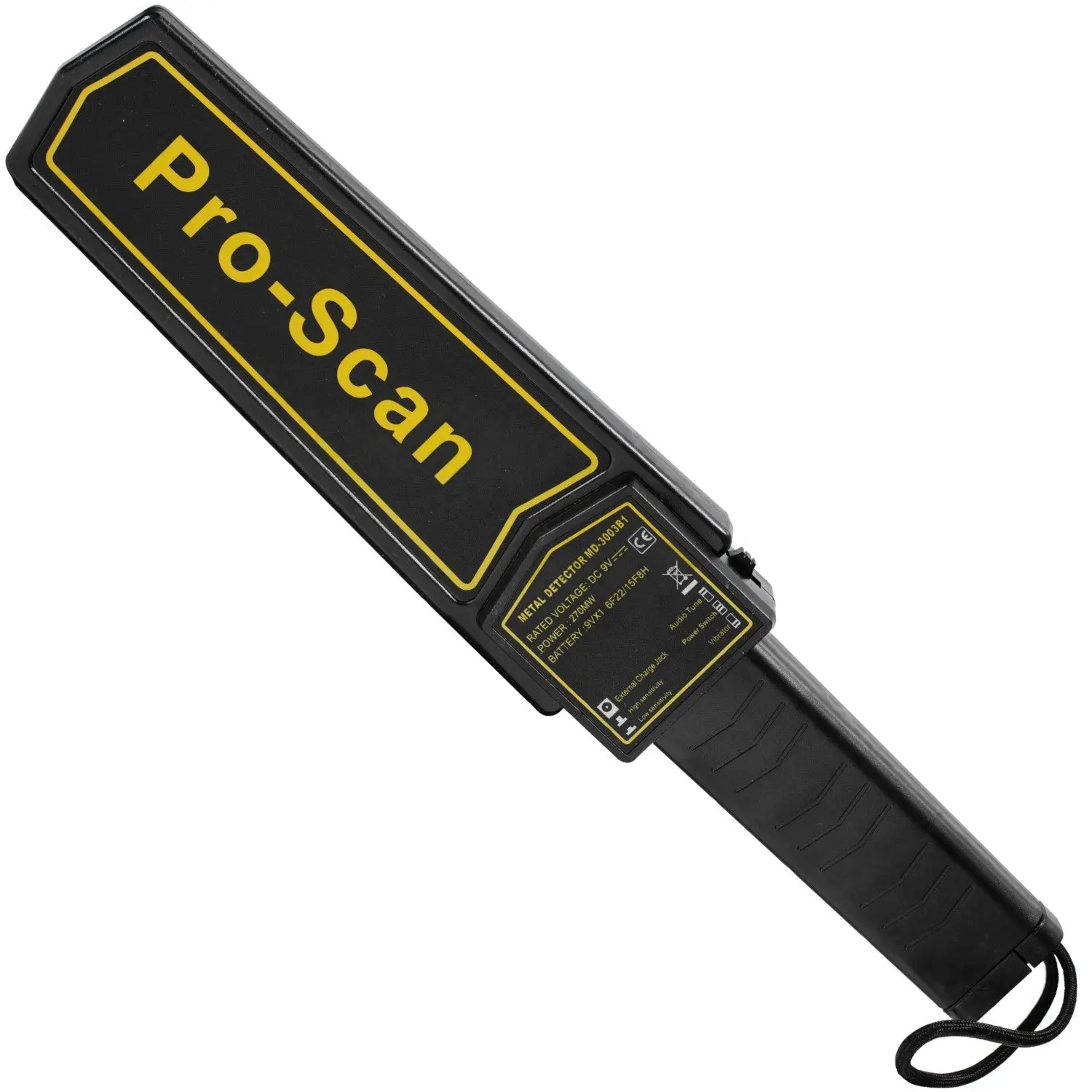 Handheld Metal Detector with Holster - Pro Scan Security Tool, Detects Knives (4" Away), Small Razor Blades, Handguns (5” Away) for Personal & Commercial Use