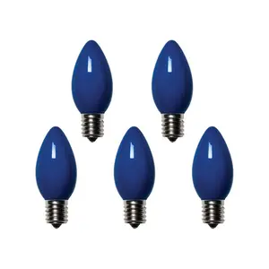 Holiday Bright Lights  C9 Christmas Light Bulbs, Blue, 1 in. - 25 Lights