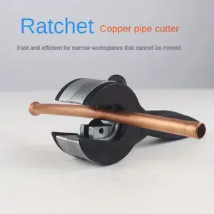 Ratchet Tube Cutter | Versatile Hand Tool For Copper, Aluminum, Iron, Stainless Steel, PPR & PE Pipes - Efficient, No-Power Required
