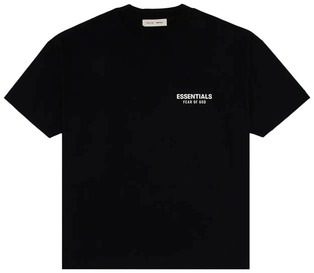 Fear Of God Essentials "Jet Black" Tee Shirt OVERSIZED Fit Summer Clothes New