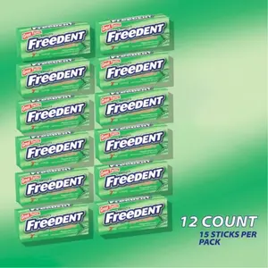 Freedent Peppermint Gum Plen - T - Pack (12 count) Snack