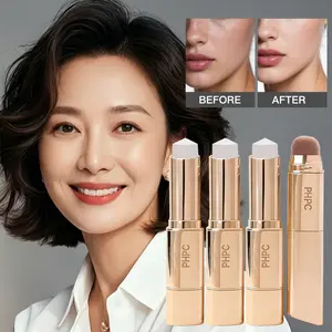 3-in-1 Dual-Ended Color-Changing Foundation Stick: Waterproof, Lightweight & Hydrating. Creamy, Buildable Coverage for Fair Beige Skin & All Styles. Detachable Travel Brush. Perfect for Busy Professionals & On-the-Go Gifting.