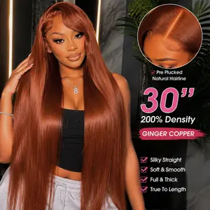 SummerVibes 13x6 Hd Transprent Wear and Go Synthetic Hair Pre Plucked Pre Cut Frontal Straight Wigs for Women 200% Density Straight hair Synthetic Wig Silky Straight Wigs T Lace Front Wigs Can be Restyled Woman Girl Party Daily Use